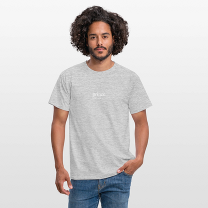 Men's T-Shirt - prince (white) - heather grey
