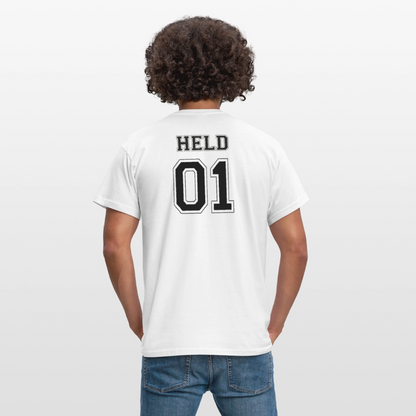 Men's T-Shirt - HELD 01 (black) - Weiß