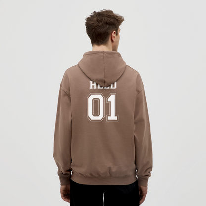 Unisex Hoodie - HELD 01 (white) - Mokka