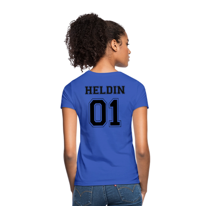 Women's T-Shirt - HELDIN 01 (black) - Royalblau