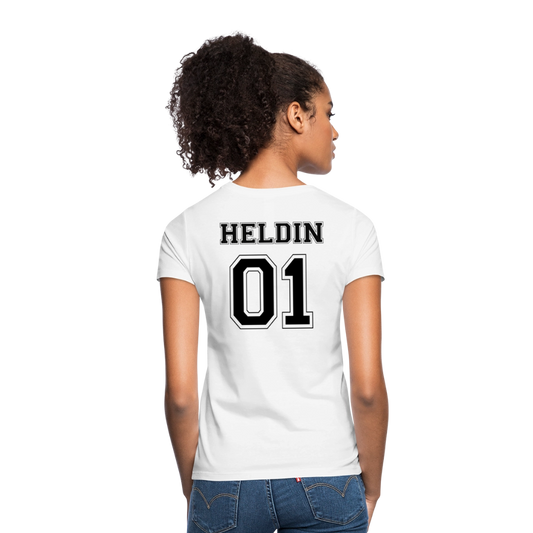 Women's T-Shirt - HELDIN 01 (black) - Weiß