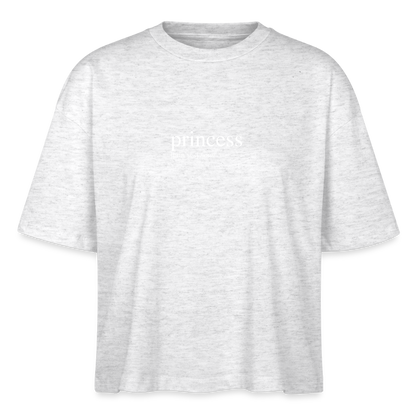 Frauen Boxy Bio-T-Shirt Nova   - princess (white) - heather white