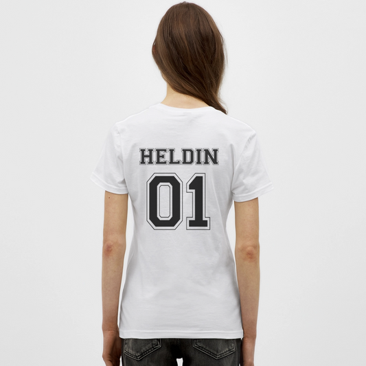 Women's T-Shirt - HELDIN 01 (black) - Weiß