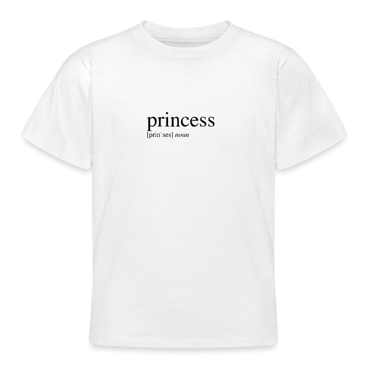 Teenage T-Shirt - princess (black) - white