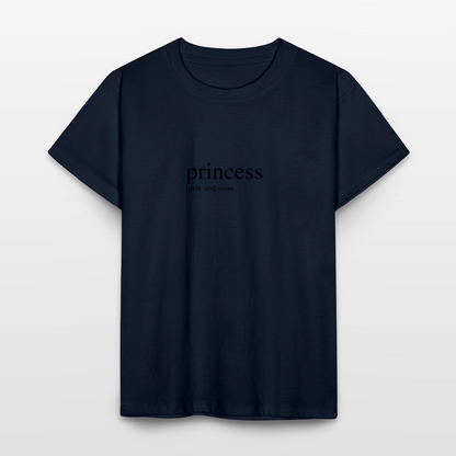 Kids`T-Shirt - princess (black) - navy