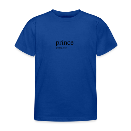 Kids`T-Shirt - prince (black) - royal blue