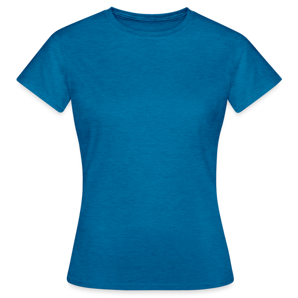 Women's T-Shirt - HELDIN 01 (black) - Antikblaues Saphir meliert