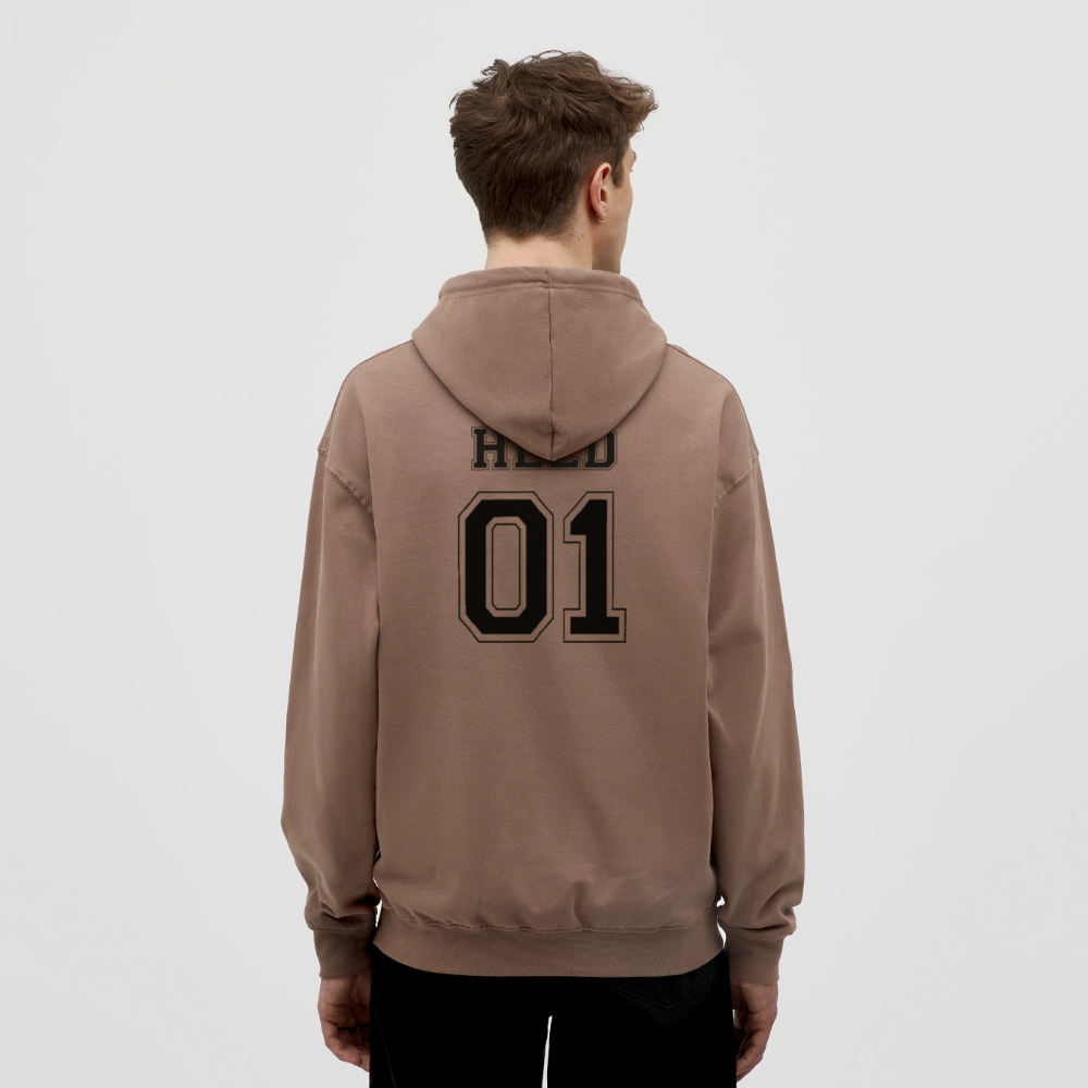 Unisex Hoodie - HELD 01 (black) - Mokka