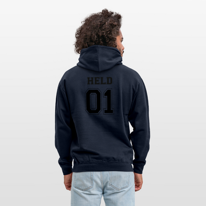 Unisex Hoodie - HELD 01 (black) - Navy