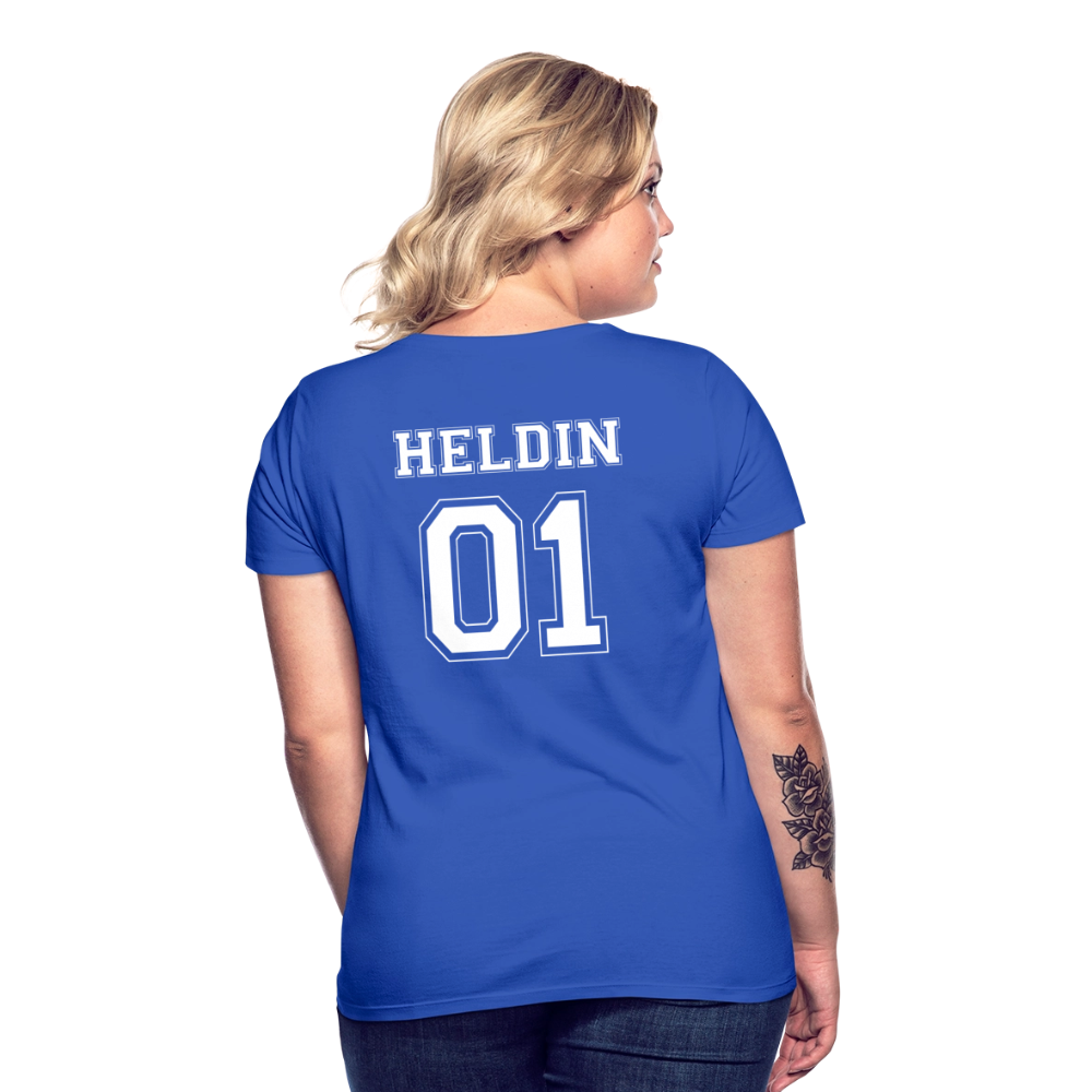 Women's T-Shirt - HELDIN 01 (white) - Royalblau