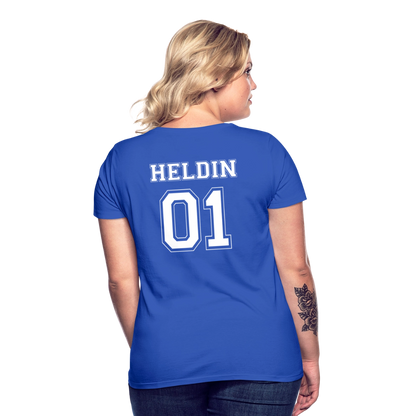 Women's T-Shirt - HELDIN 01 (white) - Royalblau