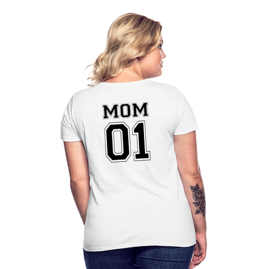 Women's T-Shirt - MOM 01 (black) - Weiß