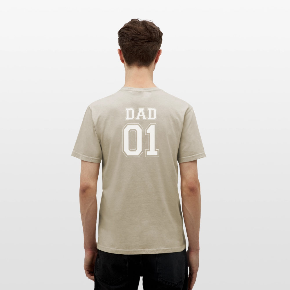 Men's T-Shirt - DAD 01 (white) - Sandbeige